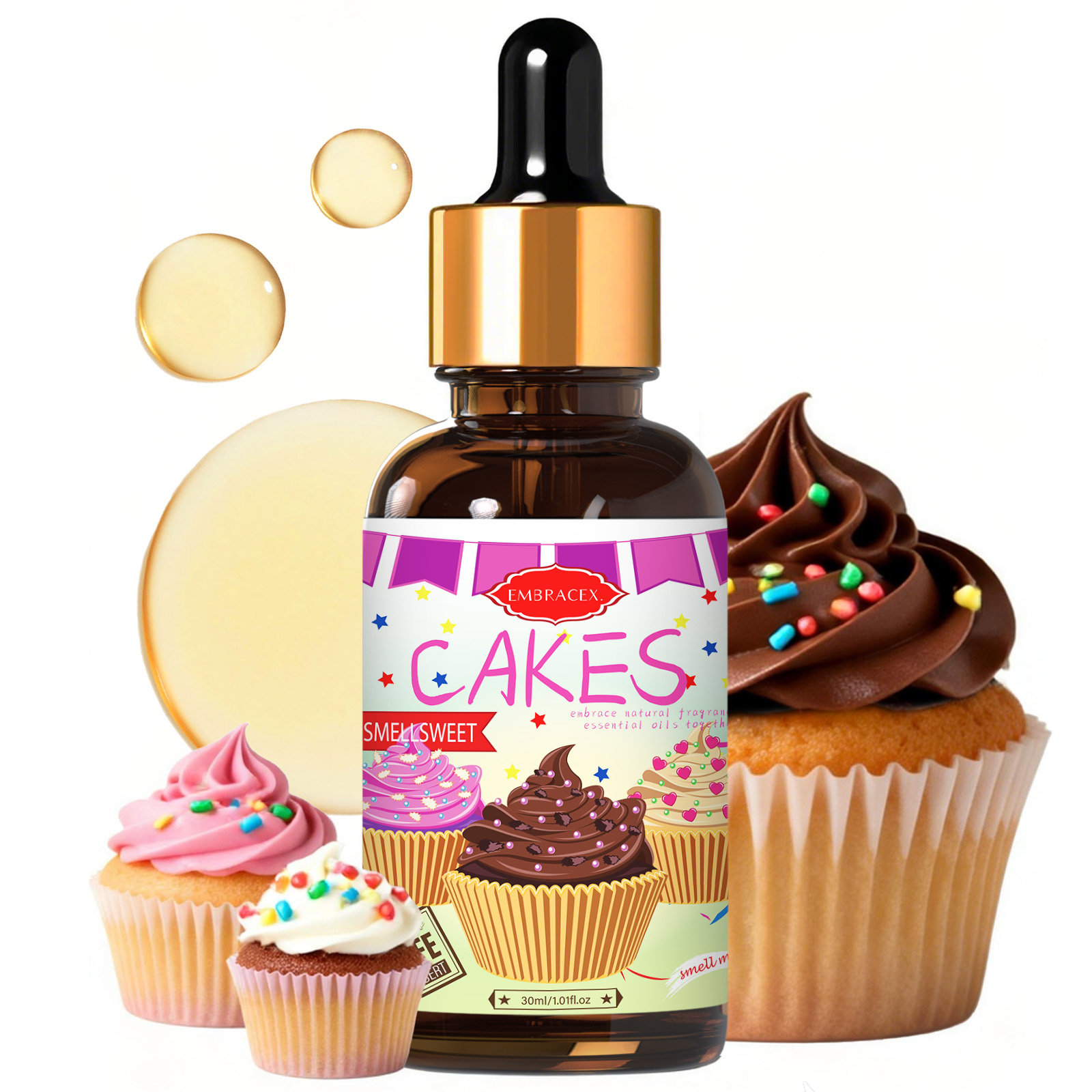 Candle Making Supplies Fragrance Oils - 30ml Kekler İçin Esansiyel Yağ Araba