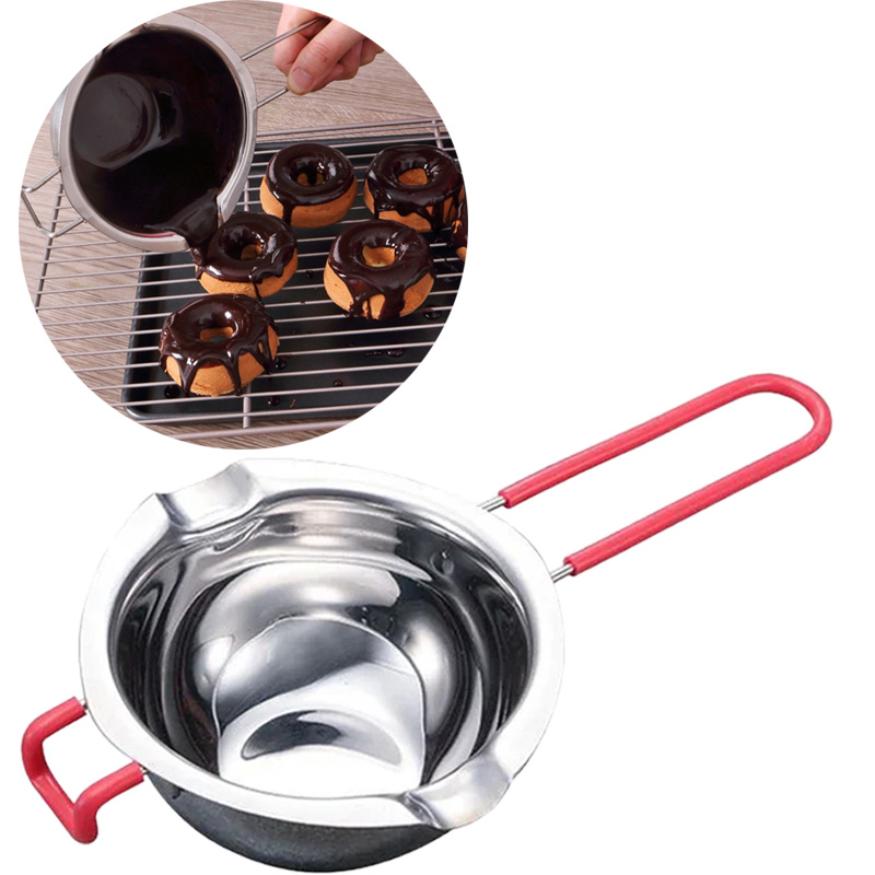 Candle Making Supplies Usa - Paslanmaz Çelik Balmumu Eritme Potası Uzun