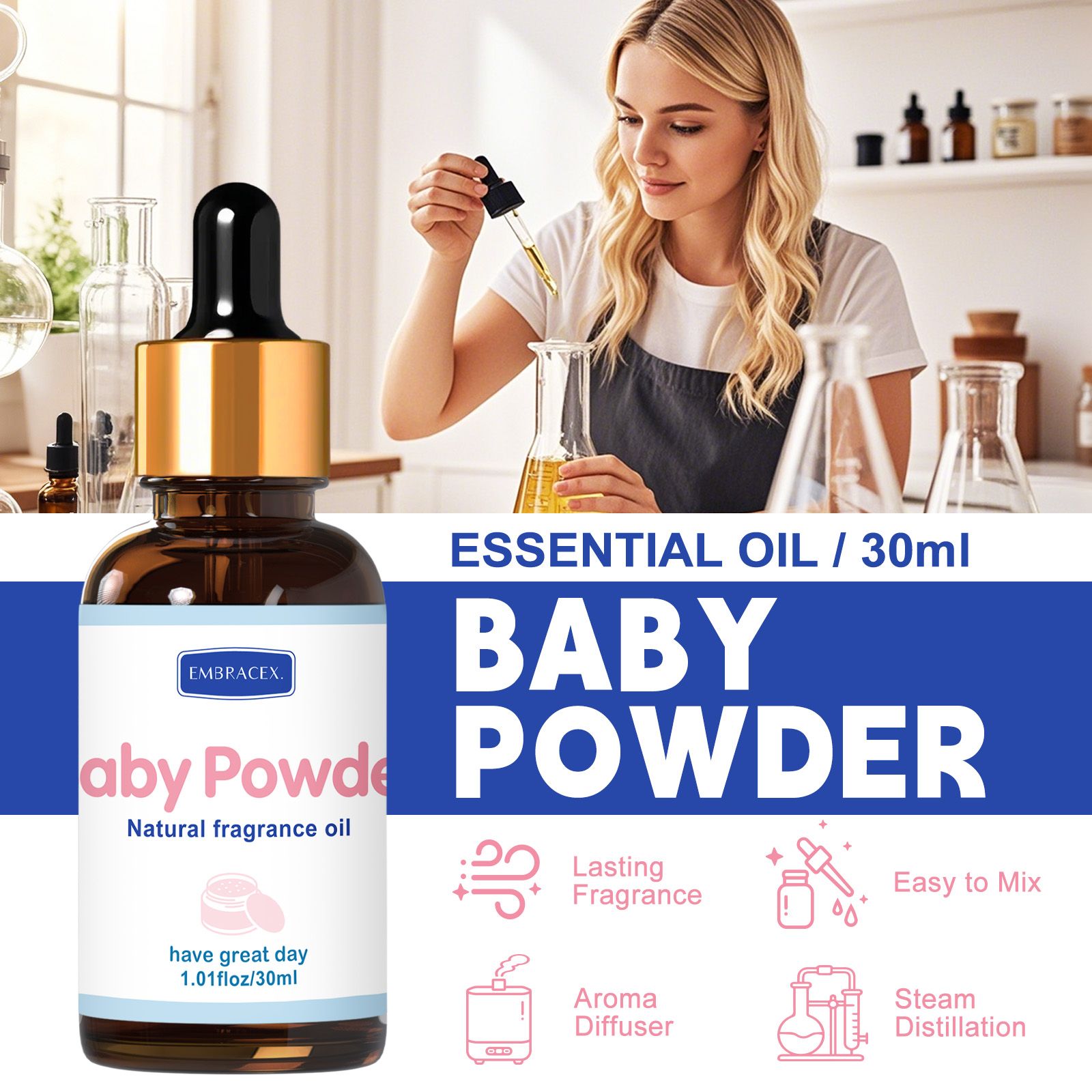 30ml Bebek Pudrası Esansiyel Y - Candle Making Supplies Fragrance Oils incelemesi ve fiyatı