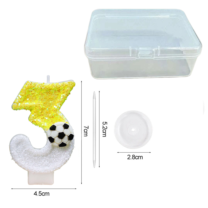 Sarı Beyaz Payetli Spor Futbol - Candle Supply incelemesi ve fiyatı