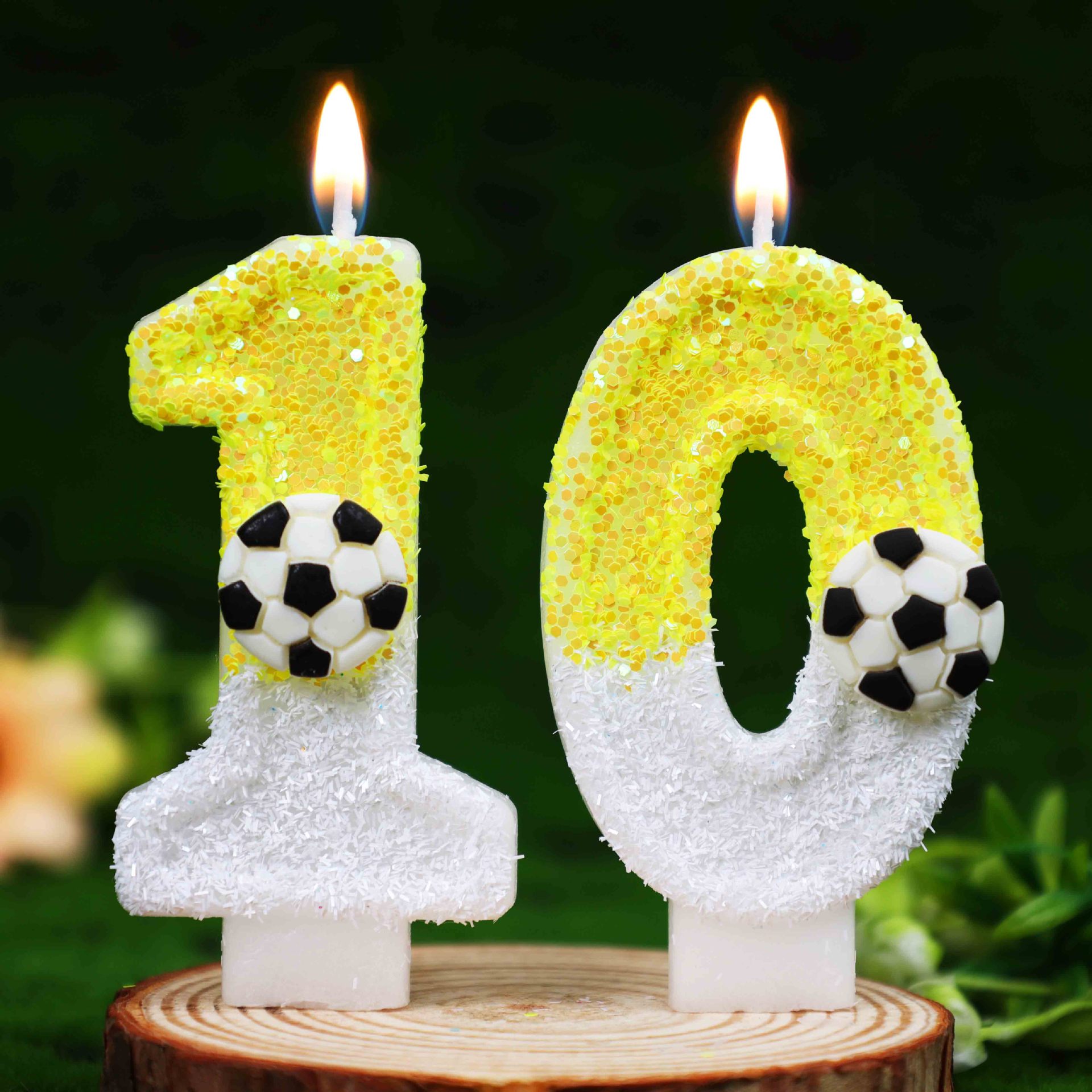 Sarı Beyaz Payetli Spor Futbol - Candle Supply incelemesi ve fiyatı