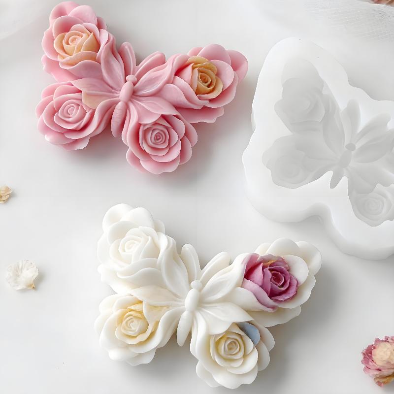 DIY Gül Kelebek Formu silikon  - Candle Making Supplies Usa incelemesi ve fiyatı