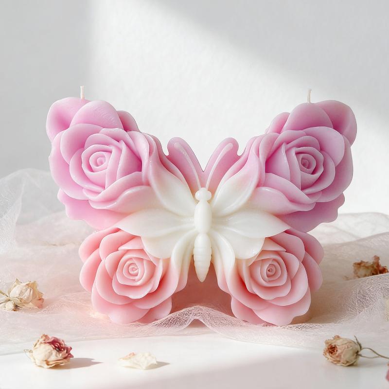 DIY Gül Kelebek Formu silikon  - Candle Making Supplies Usa incelemesi ve fiyatı