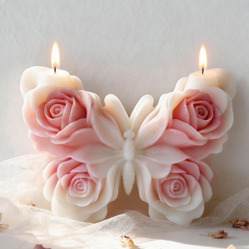 DIY Gül Kelebek Formu silikon  - Candle Making Supplies Usa incelemesi ve fiyatı
