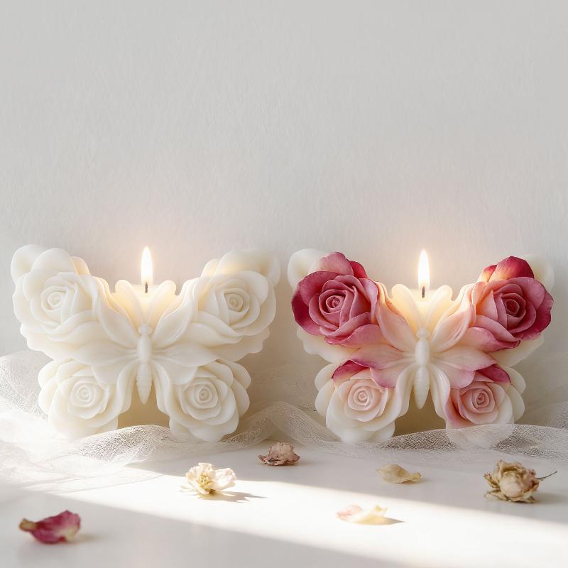 DIY Gül Kelebek Formu silikon  - Candle Making Supplies Usa incelemesi ve fiyatı